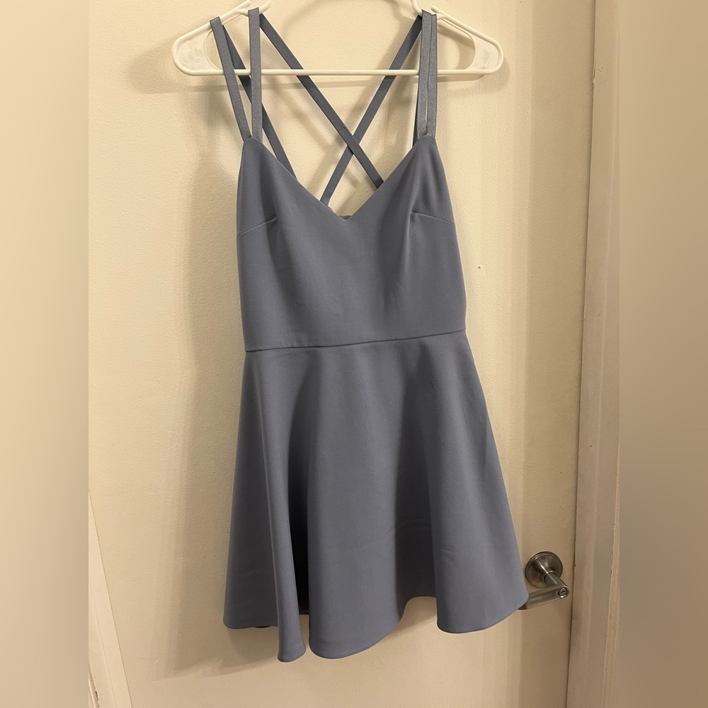Light blue skater dress